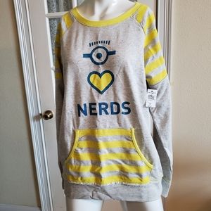 Universal Studios Nerd Long Sleeve‎ T-Shirt.